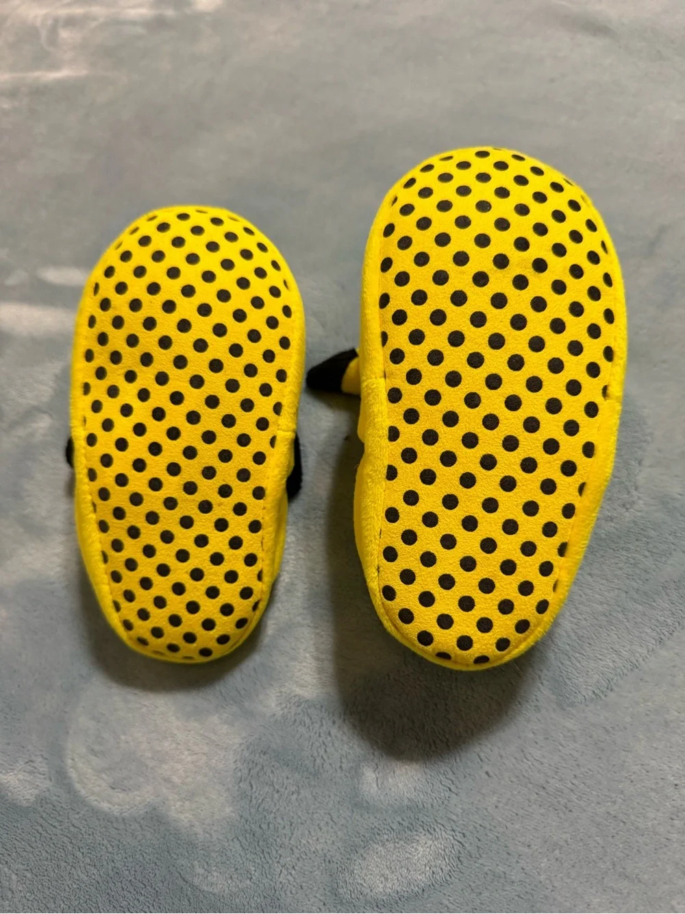 Pikachu Plush Baby Slippers - Yellow